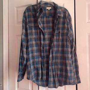 Blue and gray flannel